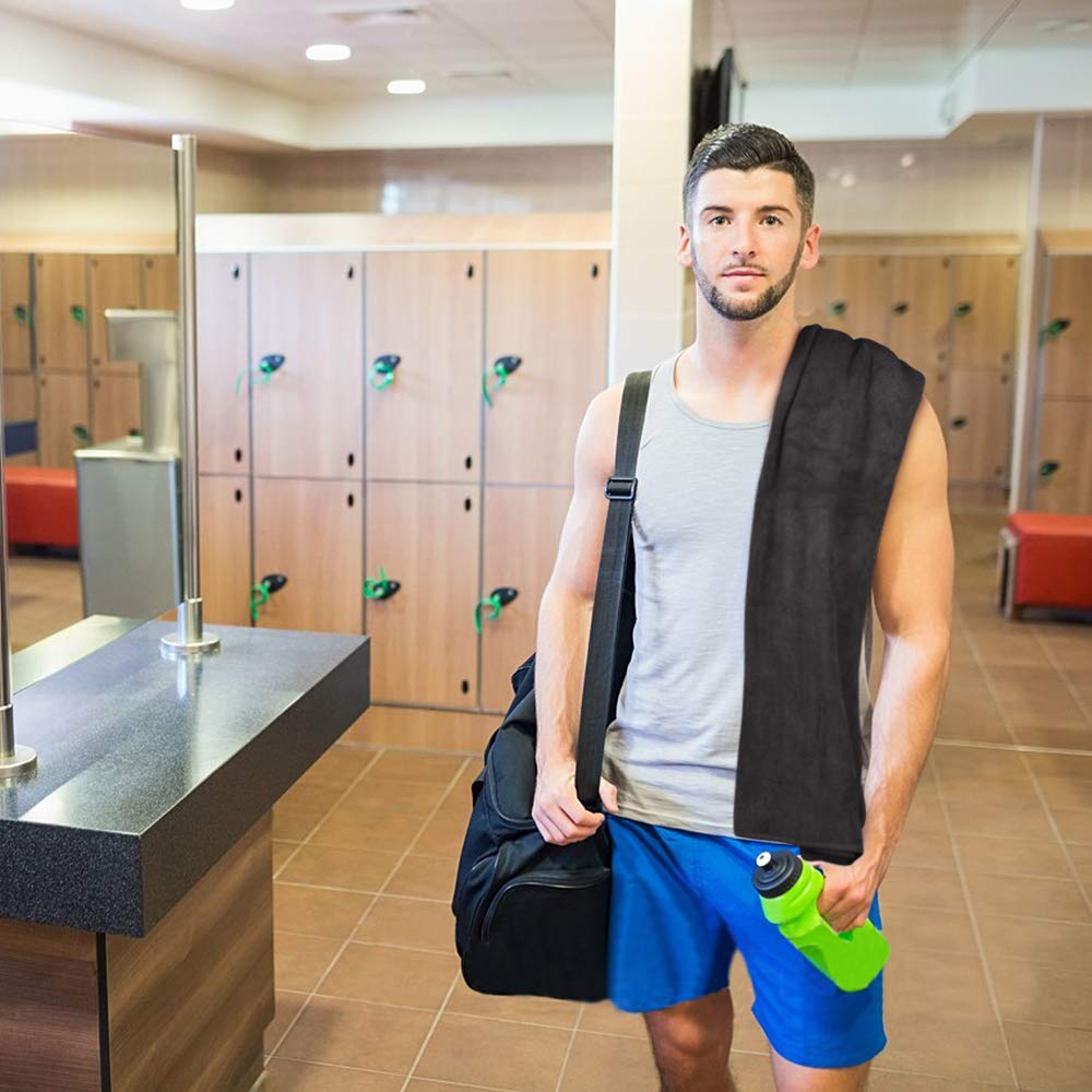 Sunland Microfiber Gym Bath Towel Ultra Soft Travel Camping Towel Super Absorbent Swimming Sport Towel For Adults And Children 2